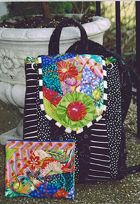 Crazy Patch Backpack and Purse Pattern Crazy Patch Backpack and Purse Pattern